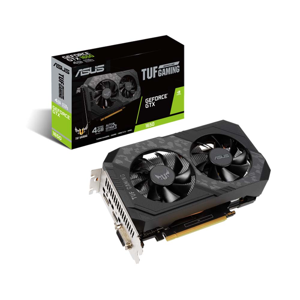 VGA Asus TUF Gaming GeForce GTX 1650 4GB GDDR6 TUF-GTX1650-4GD6-P-GAMING