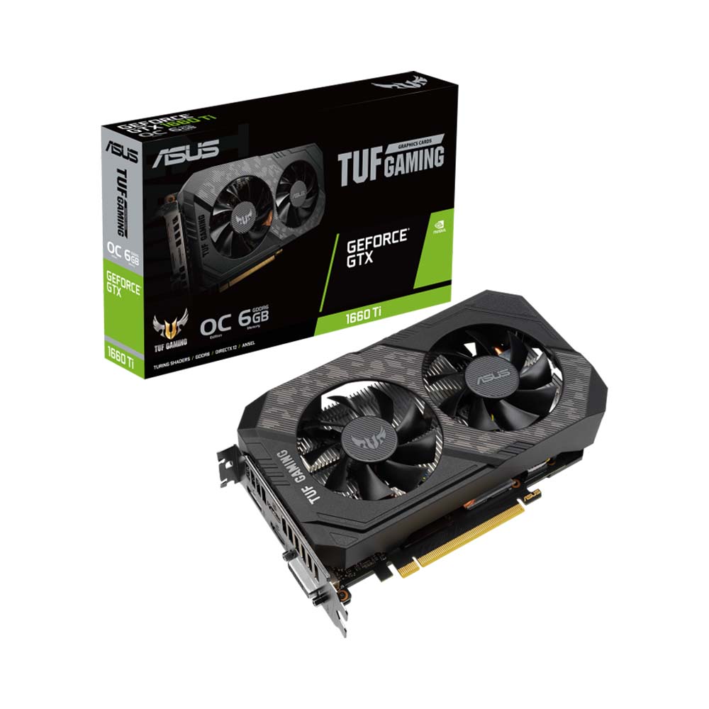 VGA Asus TUF Gaming GeForce GTX 1660 Ti EVO OC Edition 6GB GDDR6 TUF-GTX1660TI-O6G-EVO-GAMING