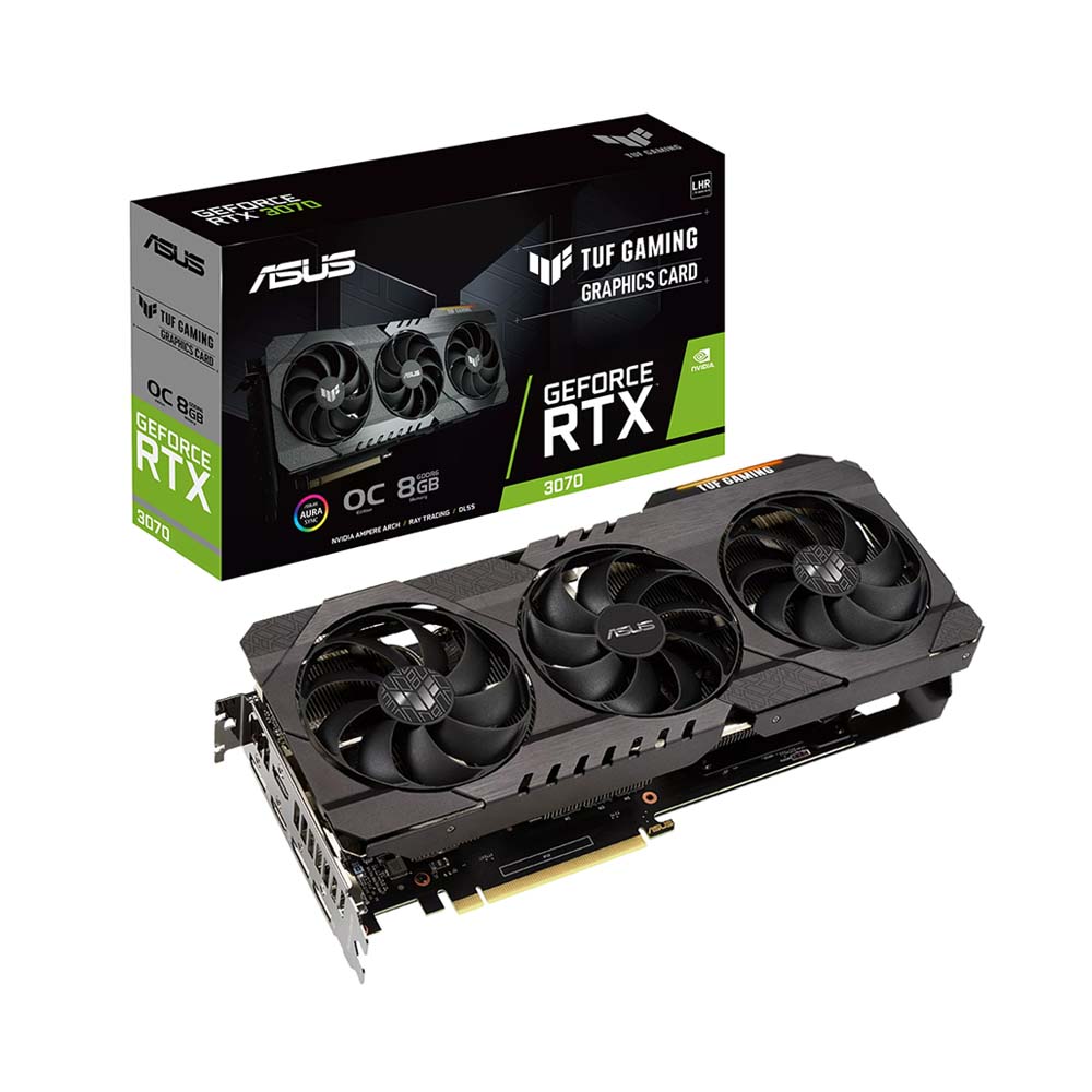 VGA Asus TUF Gaming GeForce RTX 3070 V2 OC Edition 8GB GDDR6 with LHR TUF-RTX3070-O8G-V2-GAMING