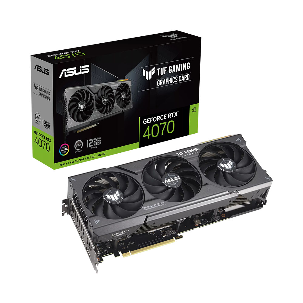 VGA Asus TUF Gaming GeForce RTX 4070 12GB GDDR6X TUF-RTX4070-12G-GAMING