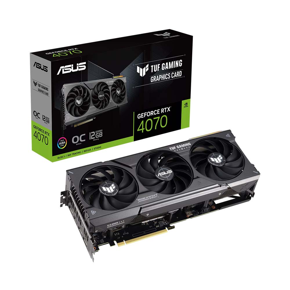VGA Asus TUF Gaming GeForce RTX 4070 OC Edition 12GB GDDR6X TUF-RTX4070-O12G-GAMING