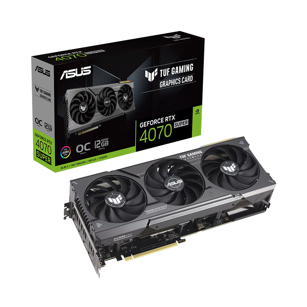 VGA Asus TUF GeForce RTX 4070 Super 12GB OC GDDR6X TUF-RTX4070S-O12G-GAMING