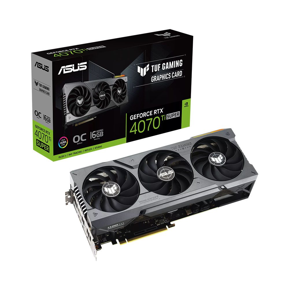 VGA Asus TUF GeForce RTX 4070 Ti Super 16GB OC GDDR6X TUF-RTX4070TIS-O16G-GAMING