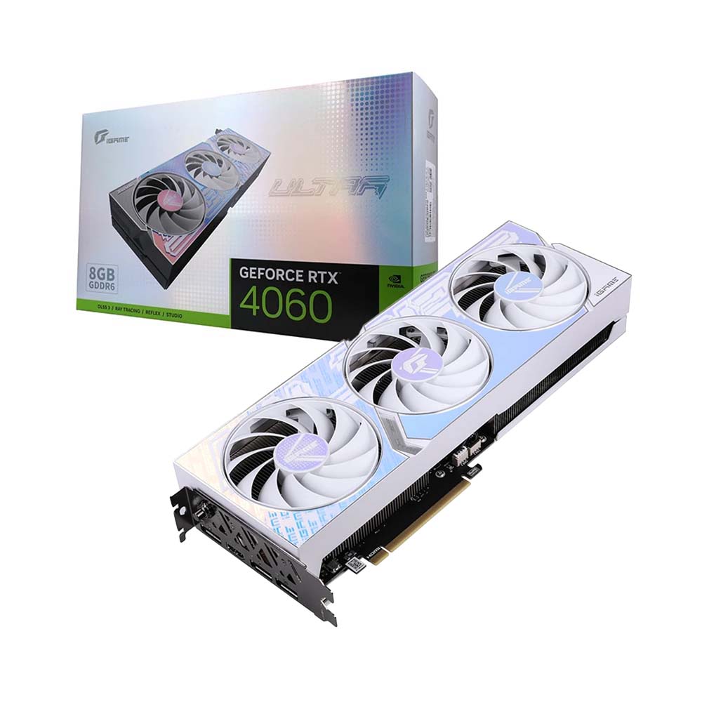 VGA Colorful iGame GeForce RTX 4060 Ultra W OC 8GB-V GDDR6 RTX-4060-Ultra-W-OC-8GB-V