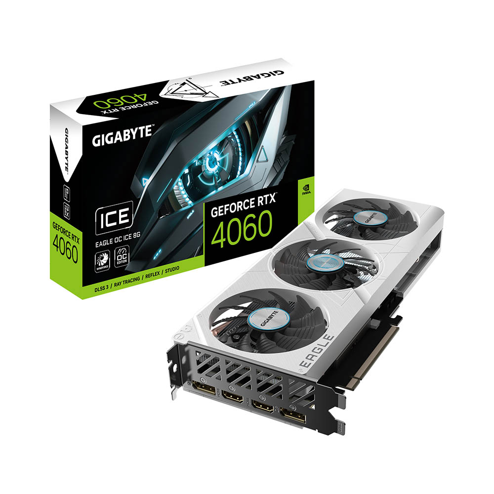 VGA Gigabyte GeForce RTX 4060 EAGLE OC ICE 8G GDDR6 MemoryZone