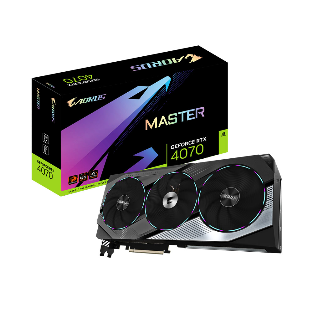 VGA Gigabyte GeForce RTX 4070 AORUS MASTER 12G GDDR6 GV-N4070AORUS-M-12GD