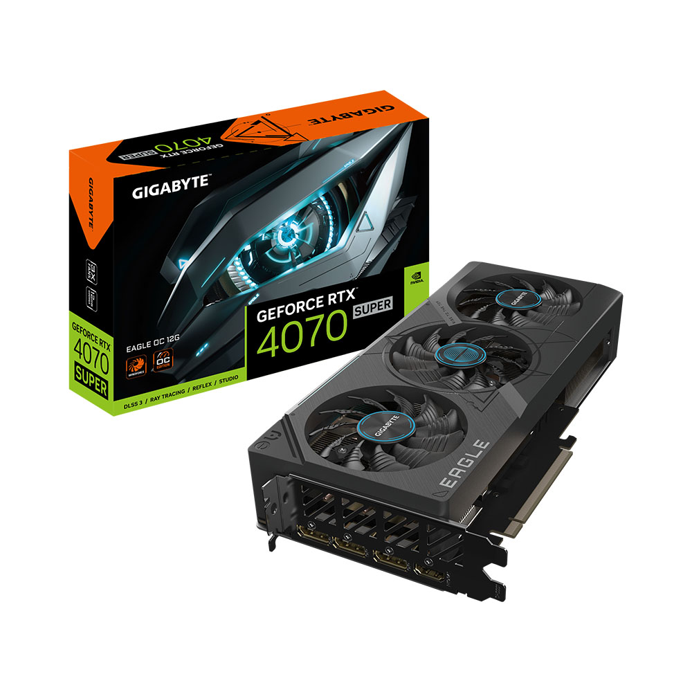 VGA Gigabyte GeForce RTX 4070 Super Eagle OC 12G GDDR6X GV-N407SEAGLE-OC-12GD