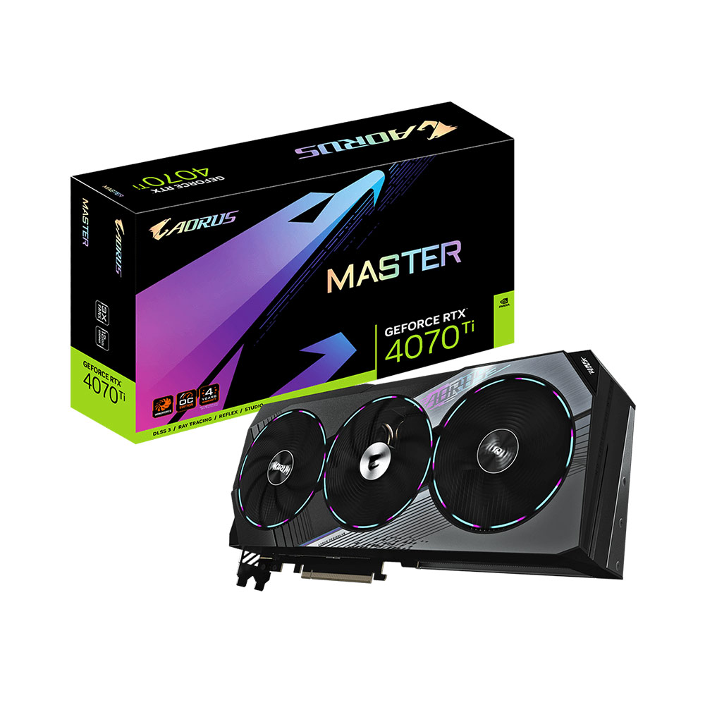 VGA Gigabyte GeForce RTX  4070 Ti AORUS MASTER 12G GDDR6X N407TAORUS-M-12GD