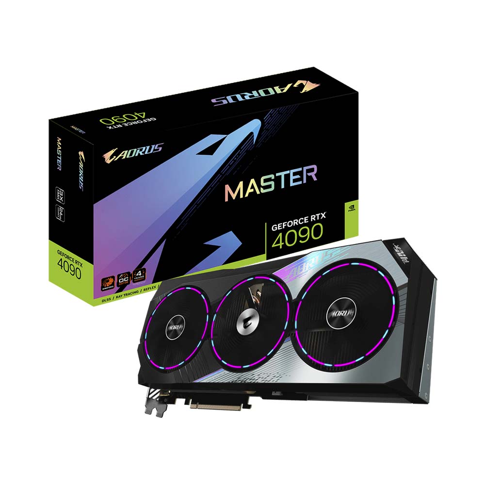 VGA Gigabyte GeForce RTX 4090 AORUS MASTER 24G GDDR6X GV-N4090AORUS-M-24GD