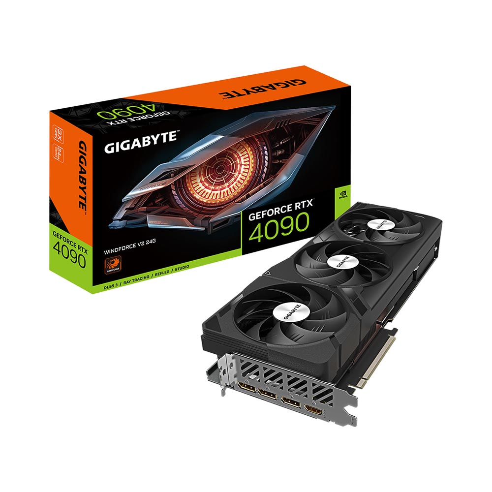 VGA Gigabyte GeForce RTX 4090 WINDFORCE V2 24G GDDR6X GV-N4090WF3V2-24GD