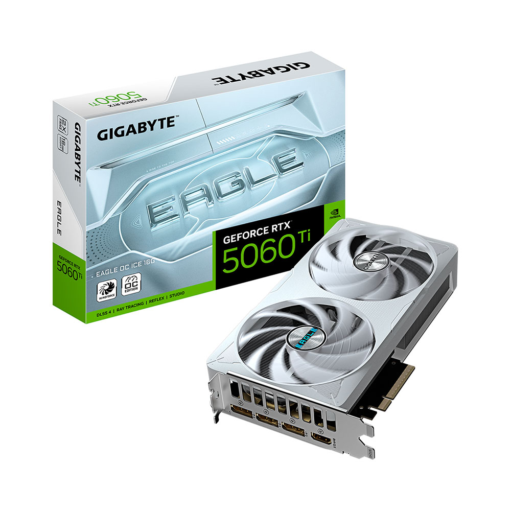 VGA Gigabyte GeForce RTX 5060 Ti EAGLE OC ICE 16GB GDDR7