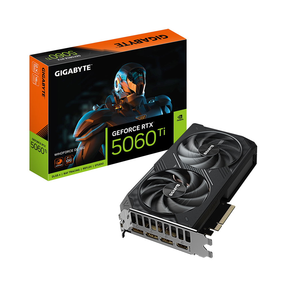 VGA Gigabyte GeForce RTX 5060 Ti WINDFORCE OC 16GB GDDR7