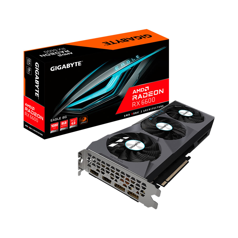 VGA Gigabyte Radeon RX 6600 EAGLE 8G GDDR6 GV-R66EAGLE-8GD