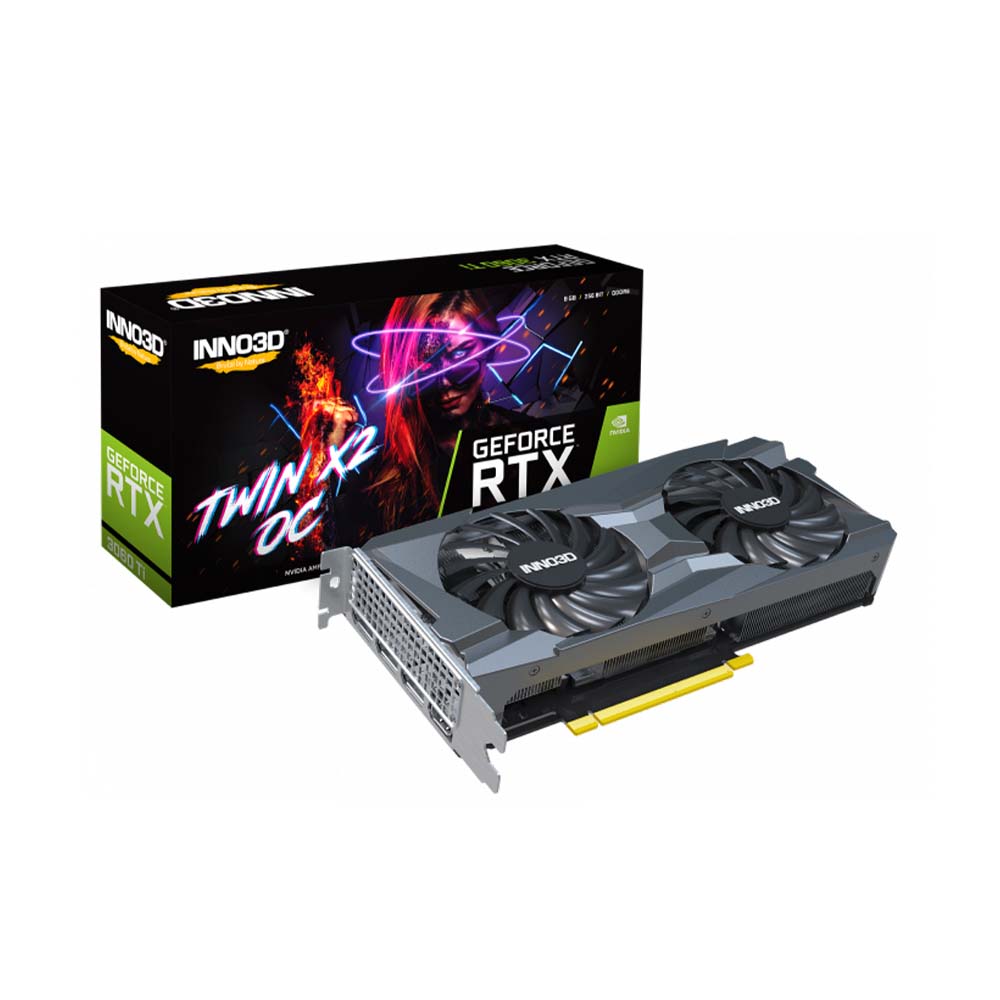 VGA INNO3D GeForce RTX 3060 Ti Twin X2 OC 8GB GDDR6 with LHR N306T2-08D6X-119032DH