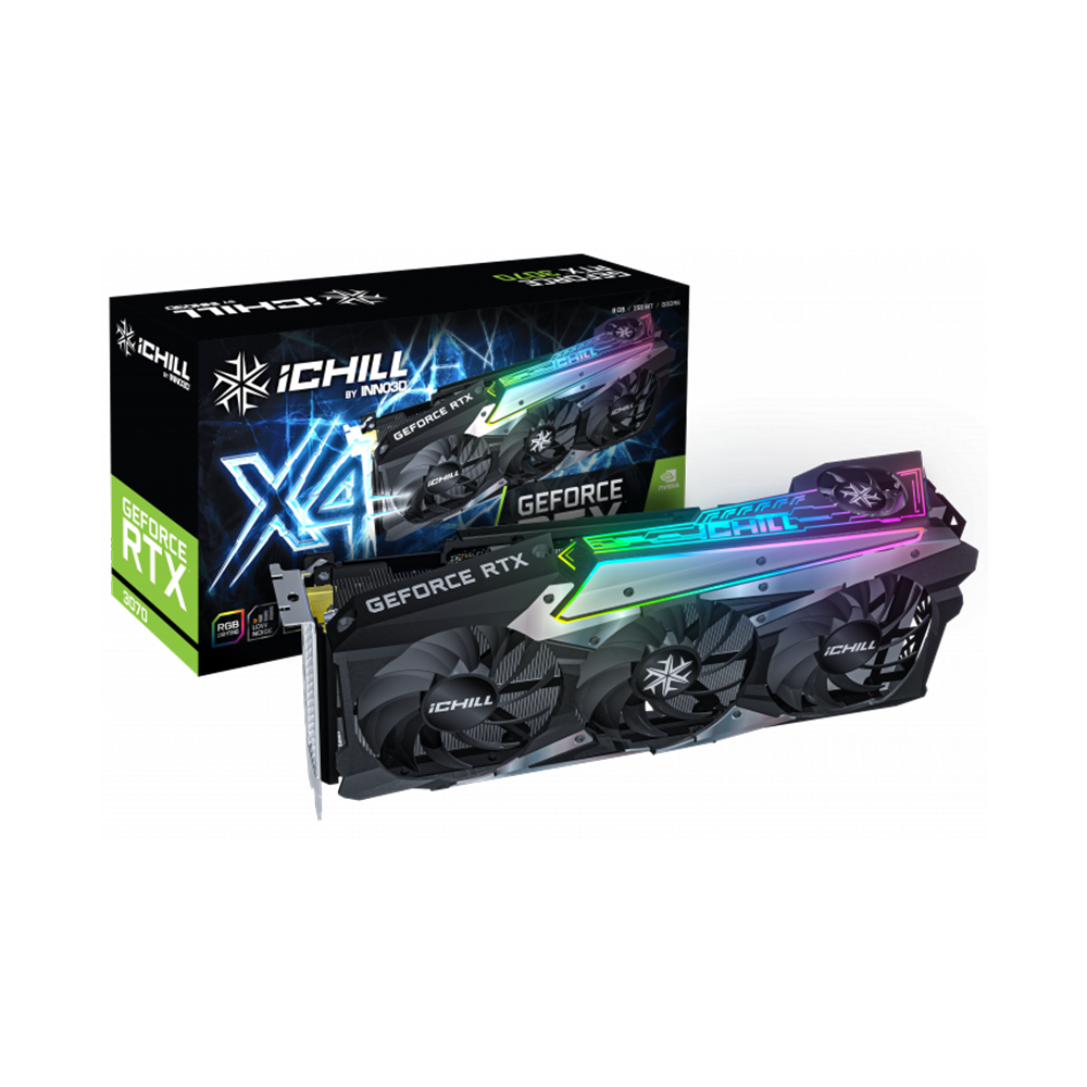 VGA INNO3D GeForce RTX 3070 Ichill X4 8GB GDDR6 with LHR C30704-08D6X-1710VA35H