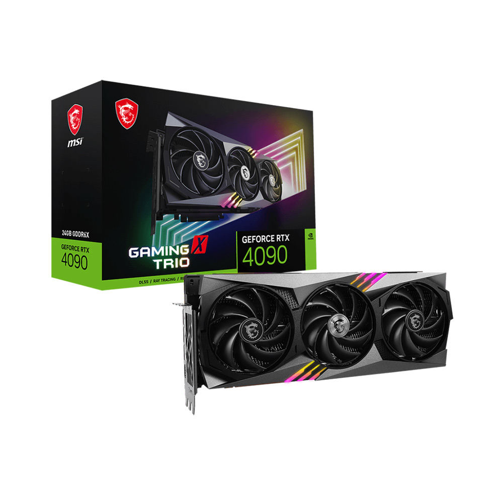 VGA MSI GeForce RTX 4090 GAMING X TRIO 24G GDDR6X RTX-4090-GAMING-X-TRIO-24G