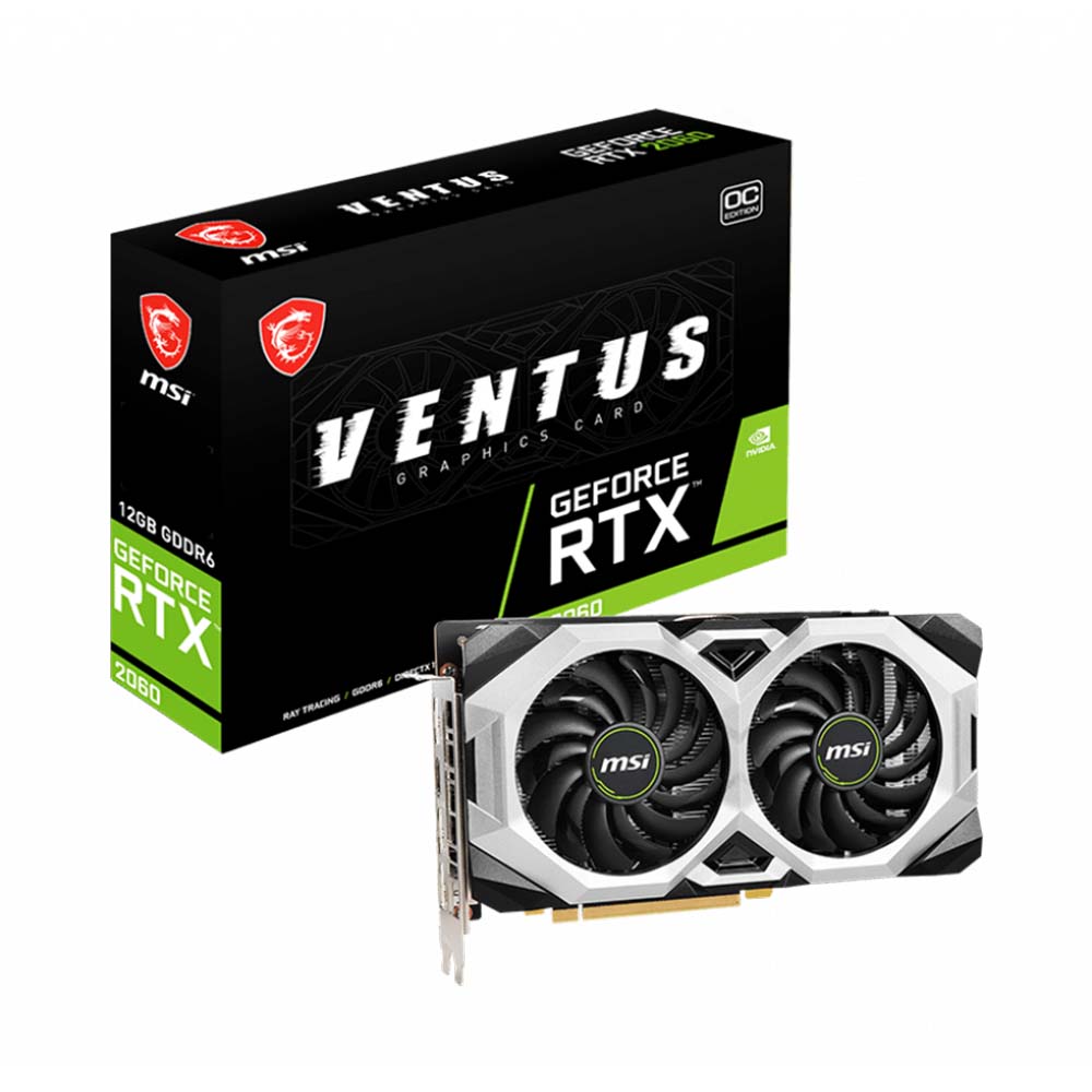 VGA MSI GeForce RTX 2060 VENTUS 12GB OC GDDR6 RTX-2060-VENTUS-12G-OC