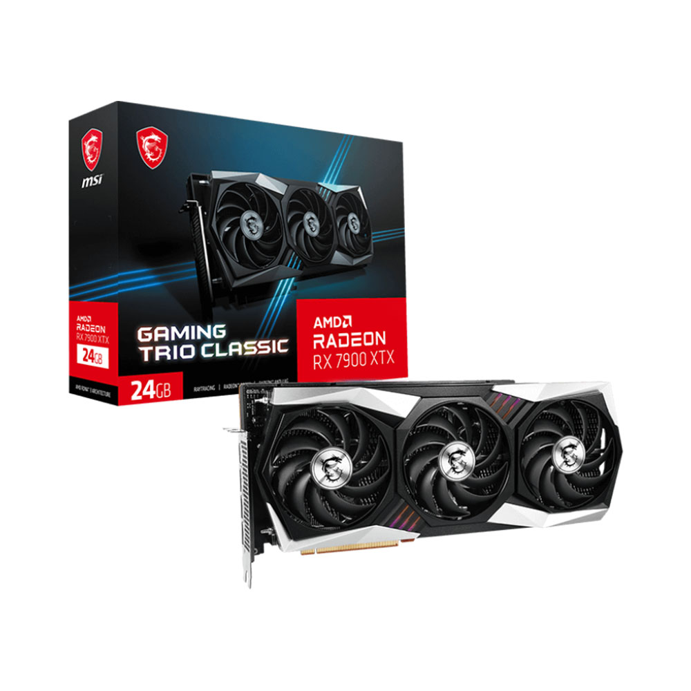 VGA MSI Radeon RX 7900 XTX GAMING TRIO CLASSIC 24G GDDR6 RX-7900-XTX-GAMING-TRIO-CLASSIC-24G