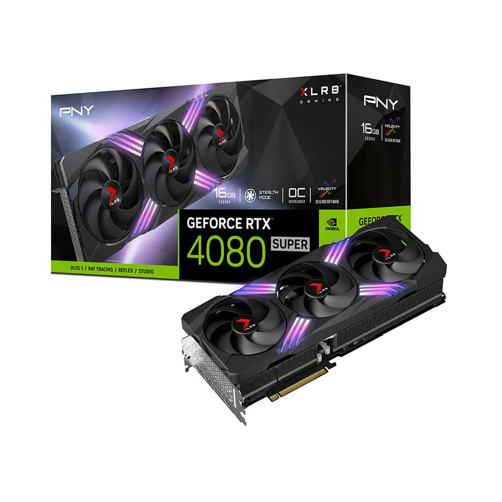 VGA PNY GeForce RTX 4080 SUPER 16GB OC ARGB TF VERTO VCG4080S16TFXXPB1-O