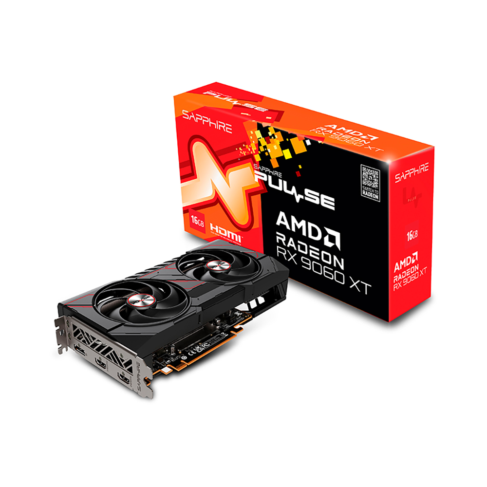 VGA Sapphire PULSE Radeon RX 9060 XT GAMING OC 16GB GDDR6