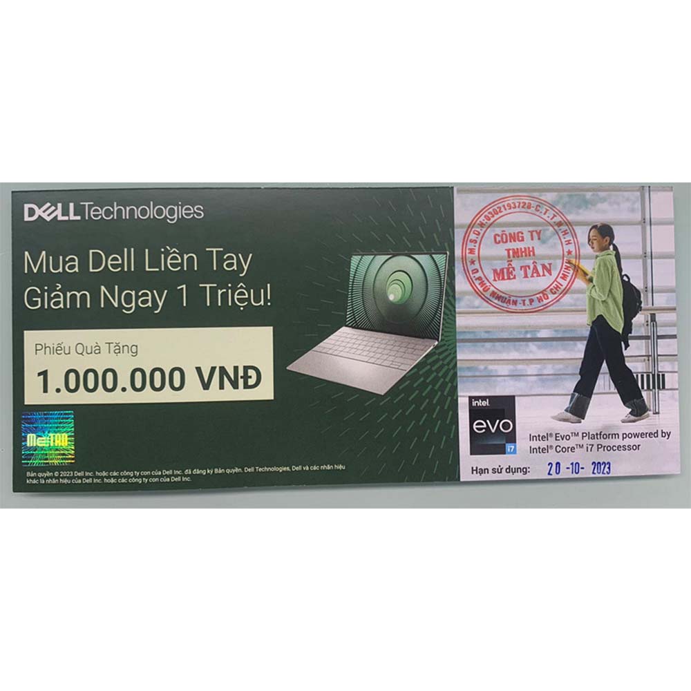 Voucher giảm giá Laptop Dell 1 triệu