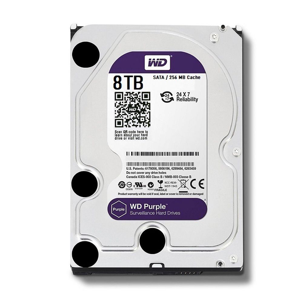 Ổ cứng HDD WD Purple 8TB 3.5 inch SATA III 128MB Cache Ổ cứng HDD WD Purple 8TB 3.5 inch SATA III 128MB Cache