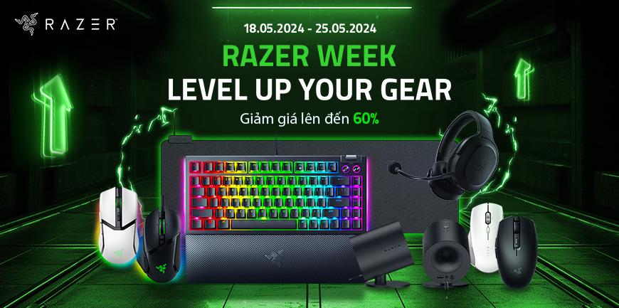 Razer Week - Giảm giá đến 60%