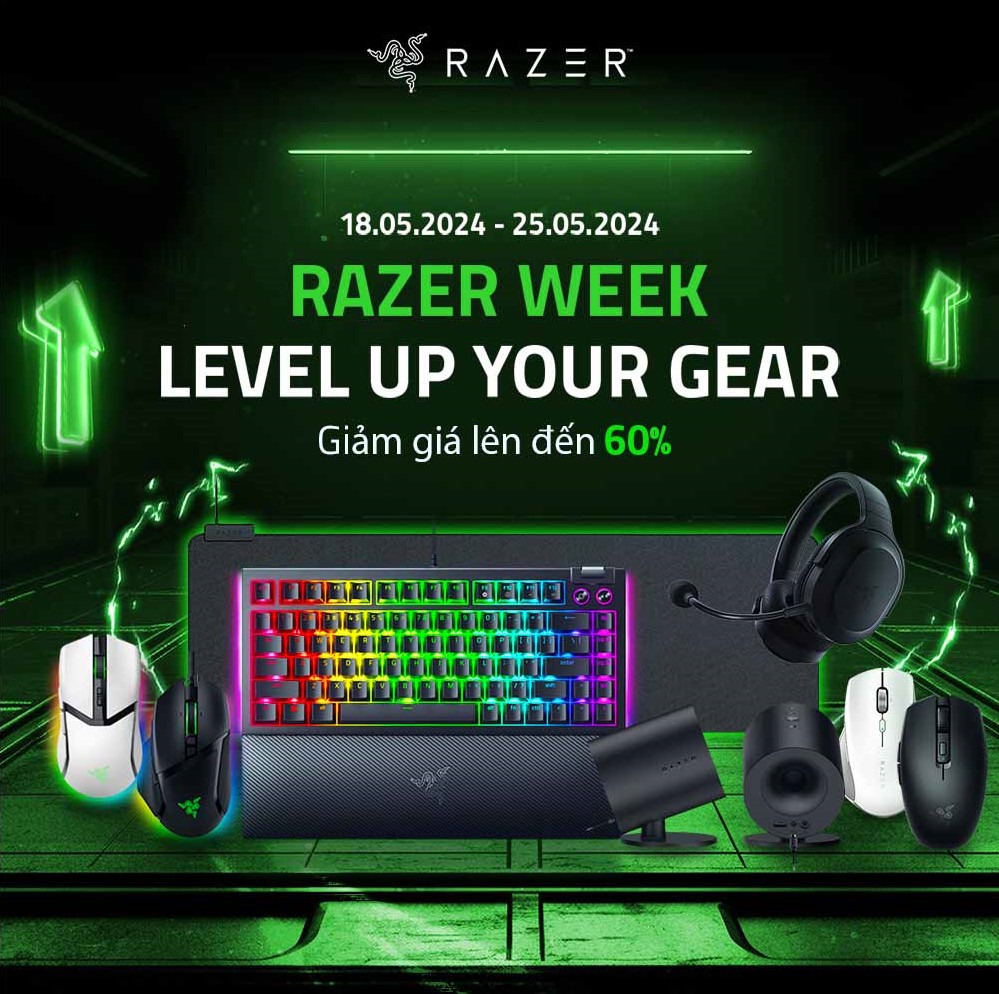 Razer Week - Giảm giá đến 60%