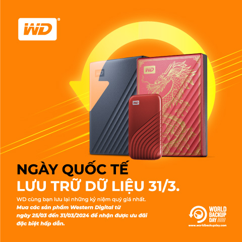 WD sale tưng bừng-Mừng quốc tế lưu trữ