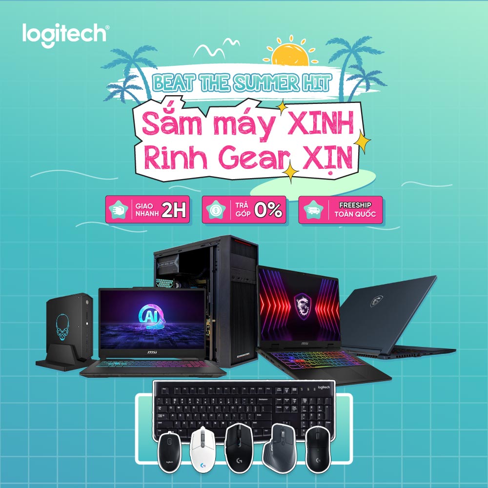 Sắm máy xinh - Rinh gear Logitech