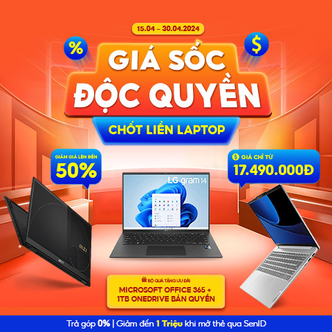 Laptop Giá Sốc - Độc Quyền