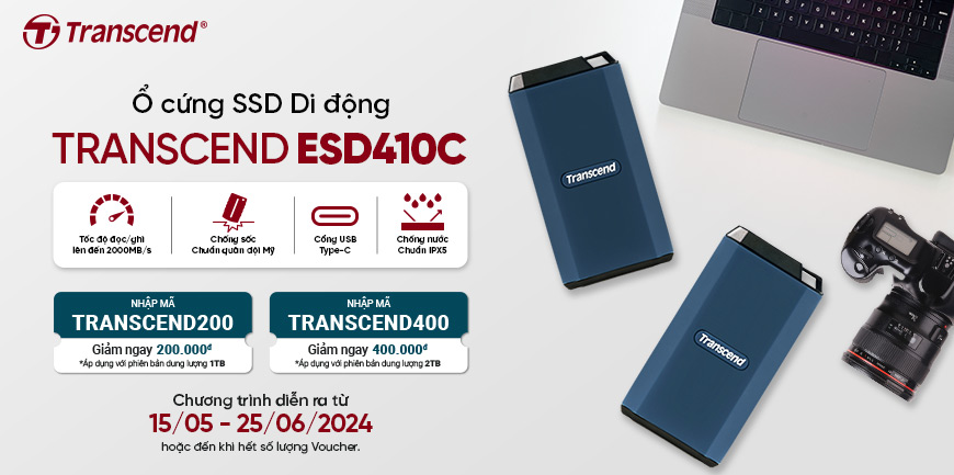 SSD di động Transcend-Giảm thêm đến 400K