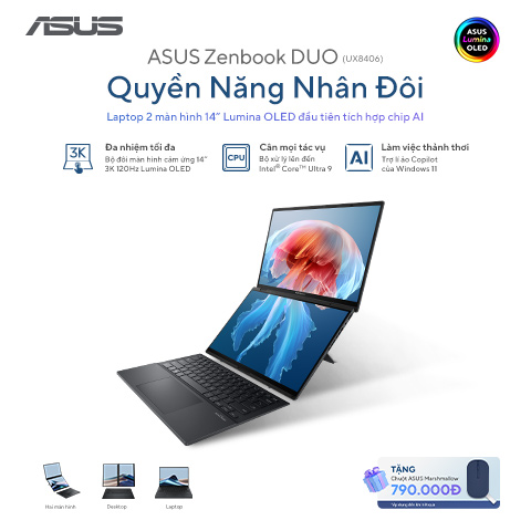 Asus Zenbook Duo - Quyền năng nhân đôi
