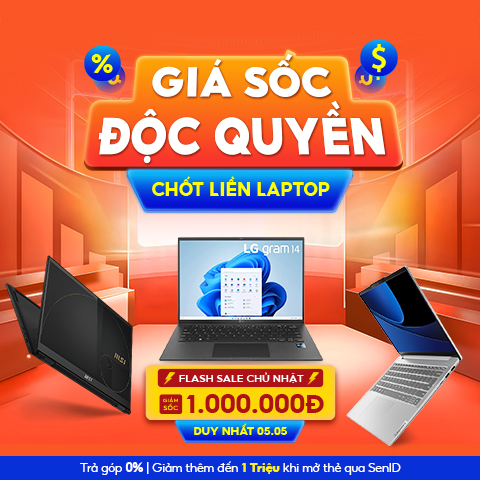 Giá Sốc Độc Quyền - Chốt liền Laptop