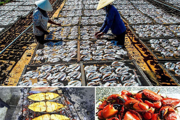 Đặc sản Biển Quỳnh mặn mòi hương vị biển đặc sản biển quỳnh