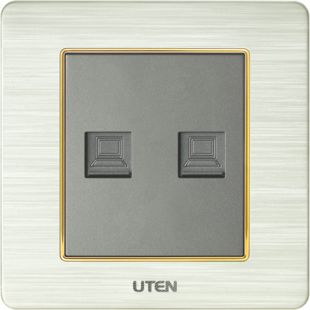 Ổ cắm đôi mạng uten V6.0