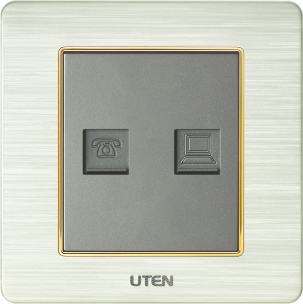 Ổ cắm điện thoại +mạng uten V6.0