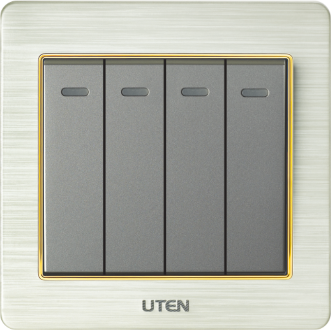 Công tắc bốn 1 chiều uten V6.0
