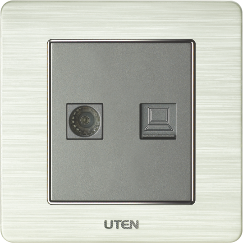 Ổ cắm điện thoại +mạng uten V6.0