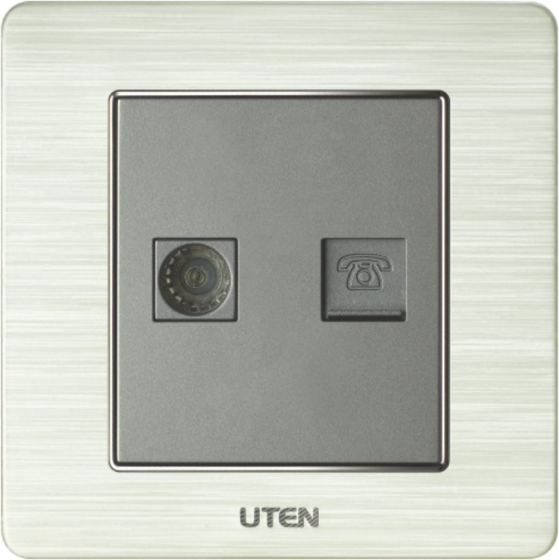 Ổ cắm tivi + điện thoại uten V6.0