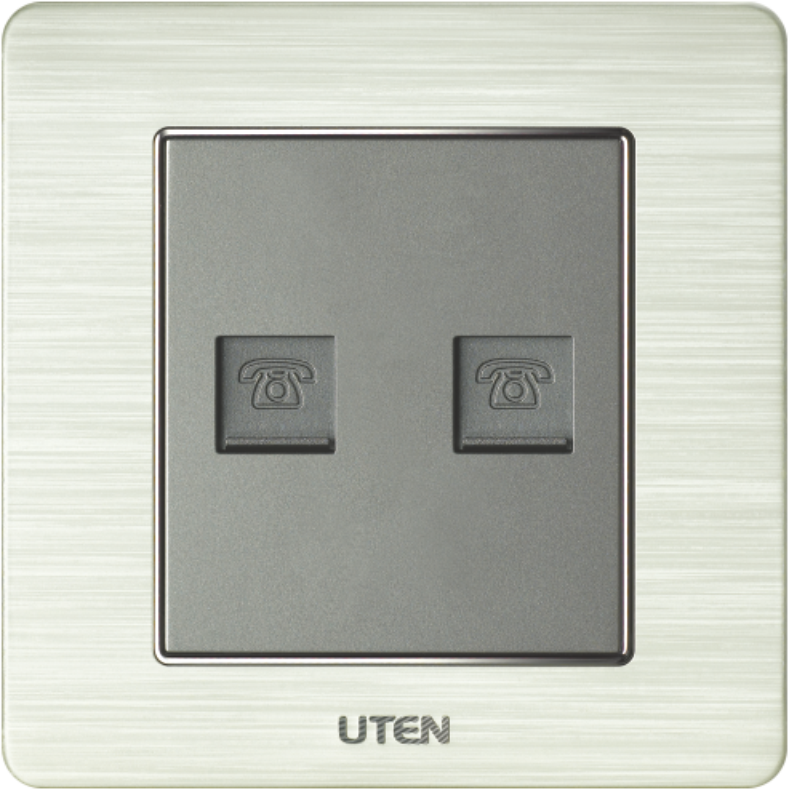 Ổ cắm đôi điện thoại uten V6.0