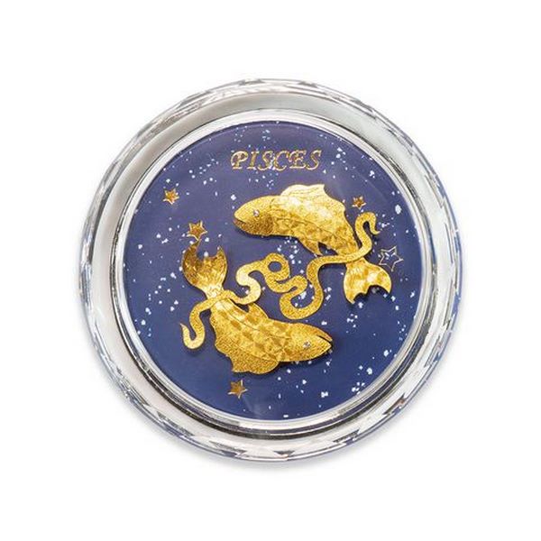 Chặn giấy pha lê - 12 cung hoàng đạo mạ vàng 12