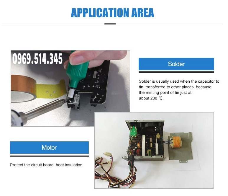 Băng dính chịu nhiệt Kapton được ứng dụng trong nhiều ngành nghề 