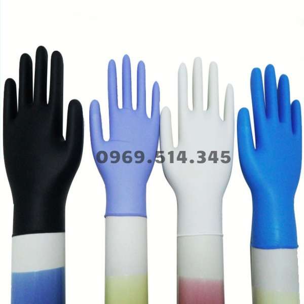 Kích cỡ, màu sắc loại găng tay phổ biến trên thị trường. 