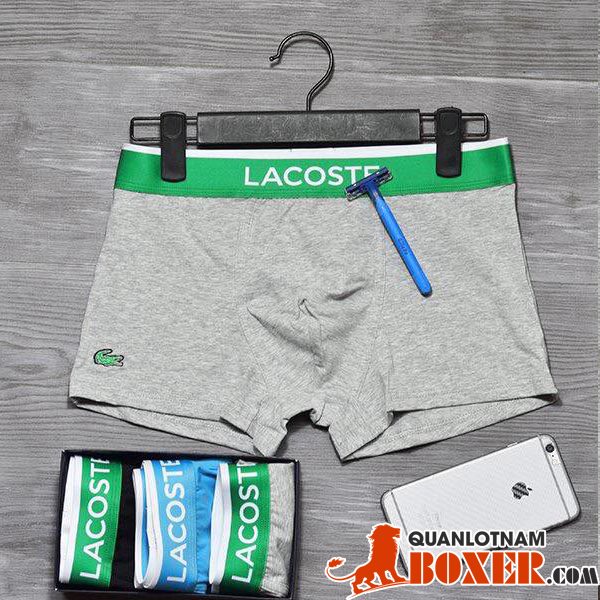 Quần lót nam Boxer Lacoste màu xám
