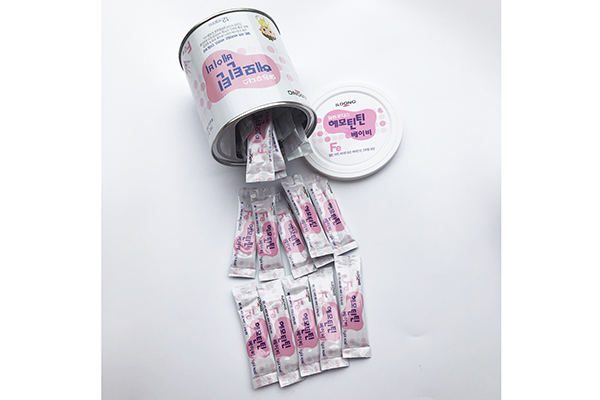 Sản phẩm được đóng gói nhỏ 1g, mỗi hộp 60 gói