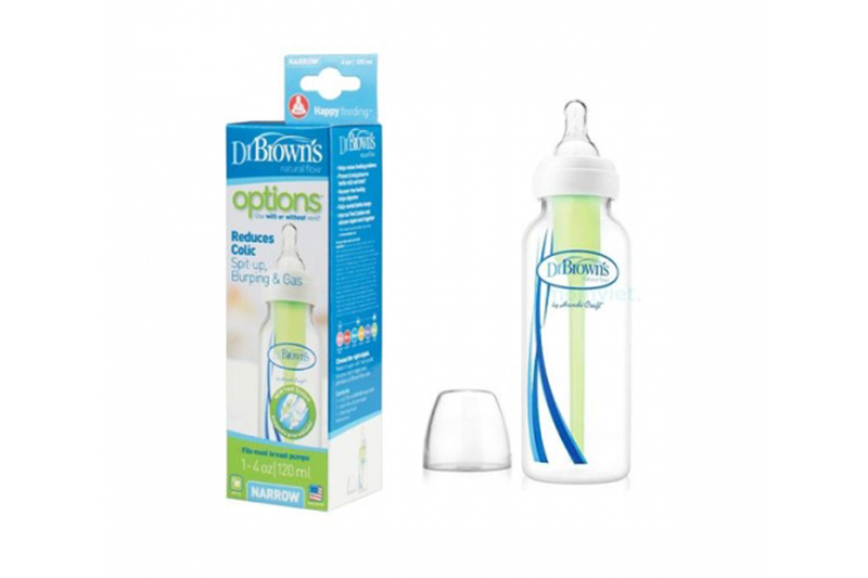 Bình sữa Dr brown Option 120ml nhựa PP (cổ hẹp)