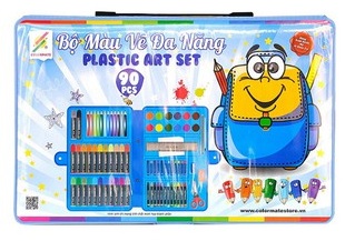 Bộ màu vẽ đa năng hộp nhựa P90 Colormate