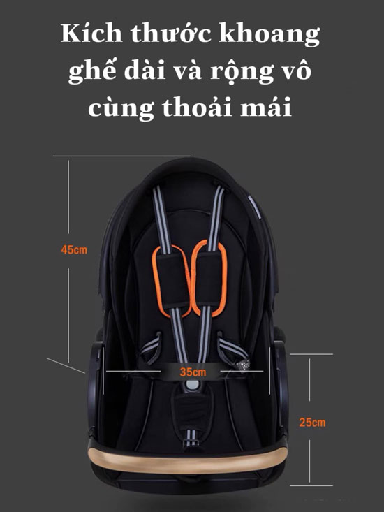 Ghế ngồi xe đẩy du lịch Baobaohao V9