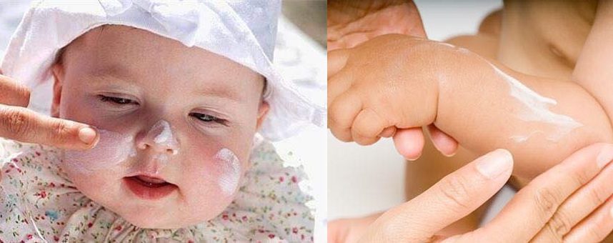 Dưỡng ẩm cho làn da của bé